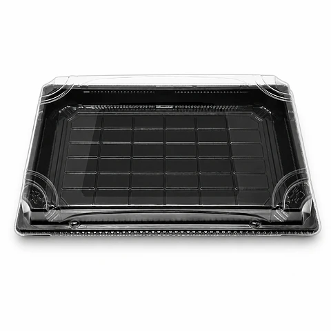 Caixas para Sushi PS 239x146x23 mm 400 Unid
