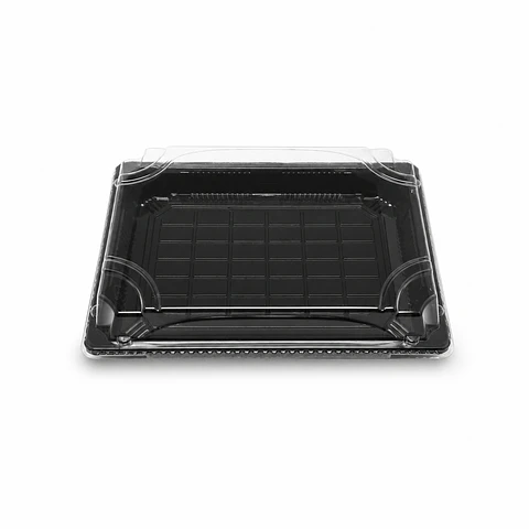 Caixas para Sushi PS 185x129x23 mm 500 unid