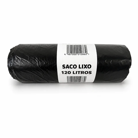 Saco do Lixo 120 Litros - Rolo com 10 Unidades