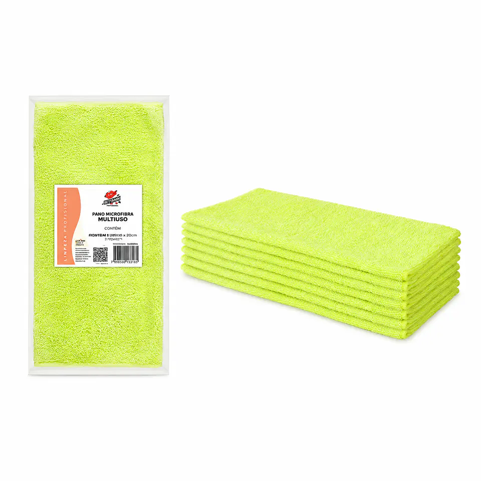 Pano Microfibra Amarelo 1
