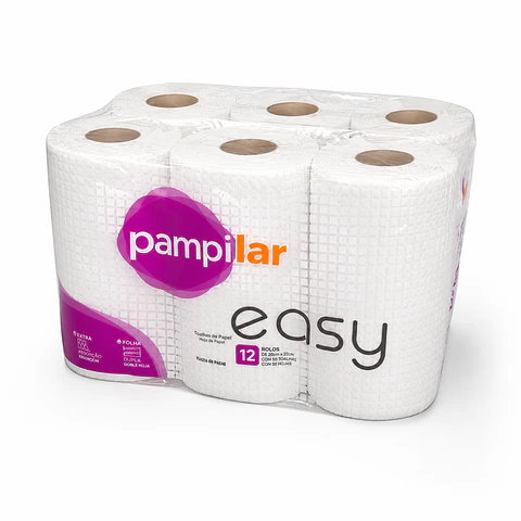 Papel Higiénico Doméstico 2F Pack 12 Un PAMPILAR