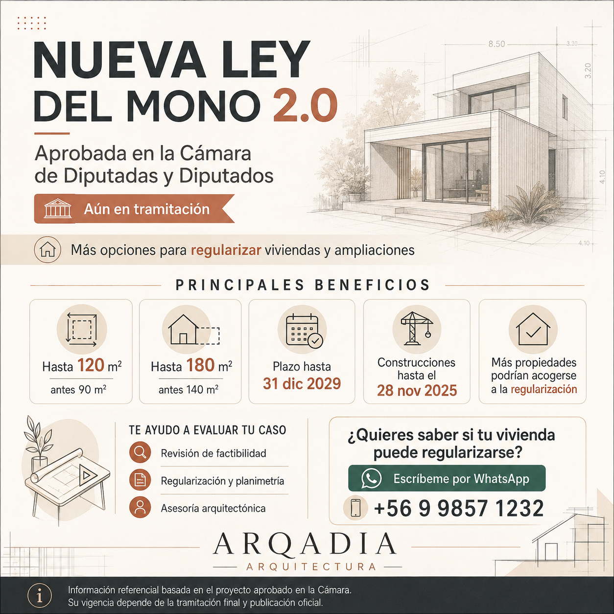 Diputados aprueban extender la "Ley del Mono" hasta 2029 para regularizar viviendas