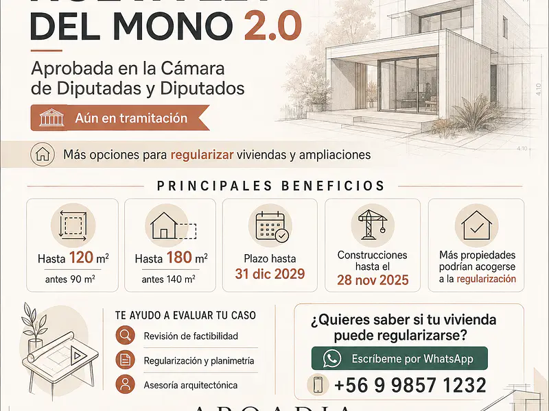 Diputados aprueban extender la "Ley del Mono" hasta 2029 para regularizar viviendas