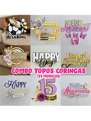 Arquivo Topos de Bolo Coringas -  21 Modelos