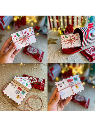 Arquivo Natal Envelope para Kit Kat - Ana Flor