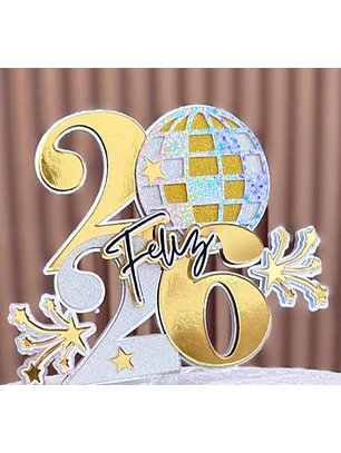 Arquivo Topo de Bolo Ano Novo 2026