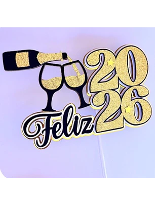 Arquivo Topo de Bolo Ano Novo 2026