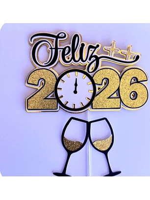 Arquivo Topo de Bolo Ano Novo 2026
