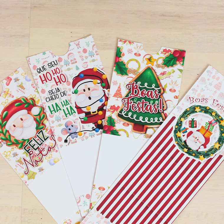 Arquivo Cinta tag de embalagem para doces Natal 2