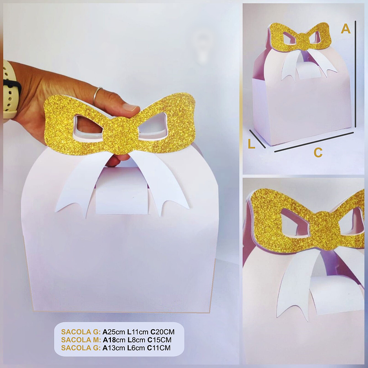 Arquivo de Corte Sacola Laço  1