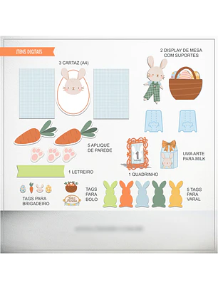 Arquivo de Corte  Kit Só Um Bolinho Pascoa 