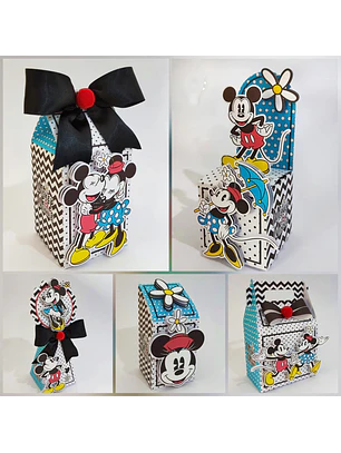 Arquivo de Corte Mickey E Minnie Retrô 