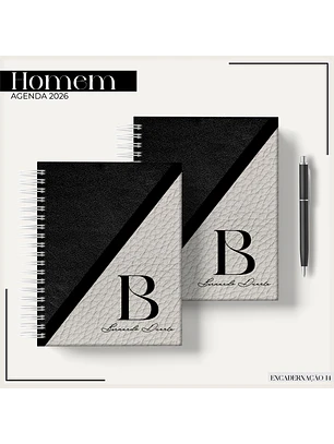 Arquivo Agenda Marble Black 2026