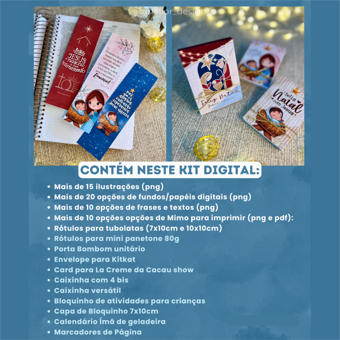 Arquivo Natal Cristão Noite Feliz Combo Completo 2