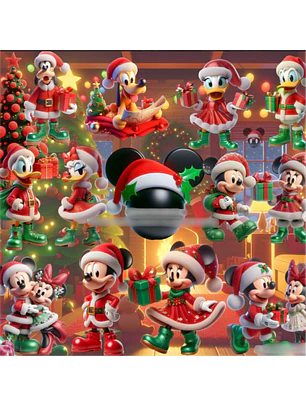 Kit Digital Natal Turma do Mickey