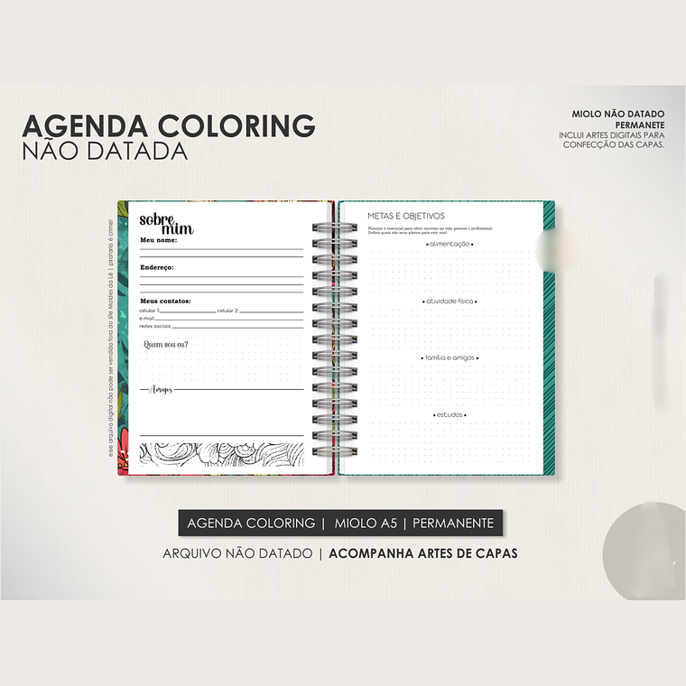 Arquivo Agenda Coloring Permanente 2026 - Português 2