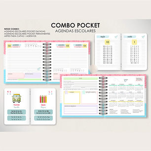 Arquivo Combo Agendas Escolares 2026 - Pocket 