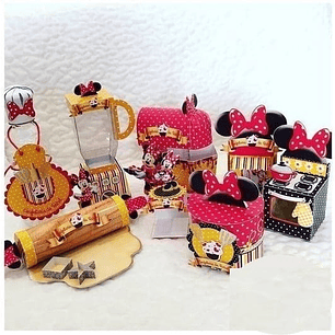 Arquivo de Corte  Kit Festa Da Minnie 30 unidades 