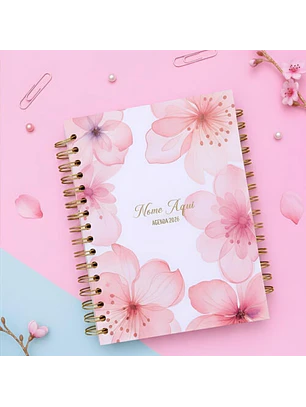 Agenda Dupla Especial 2026 – Flowers