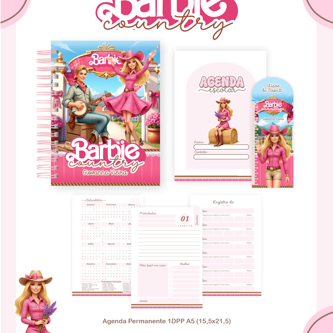 Arquivo Escolar Barbie Country 2