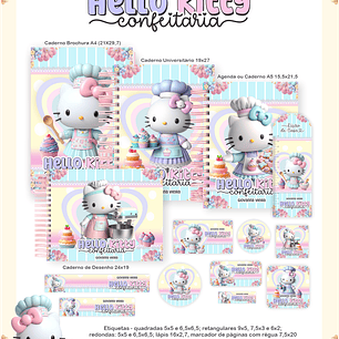 Arquivo Escolar Hello Kitty Confeitaria