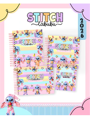 Arquivo Escolar Stitch Labubu
