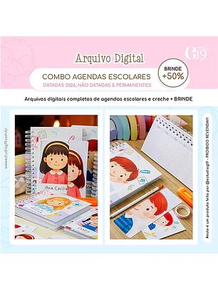 Combo Agendas Escolares 2026