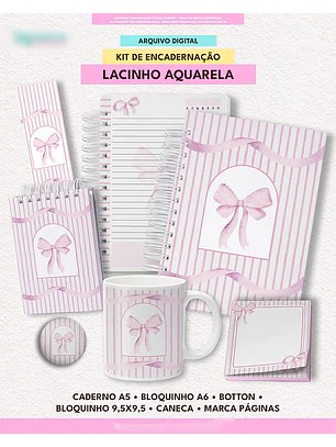 Arquivo Kit Lacinho Aquarela 