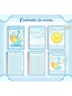Arquivo Caderneta de Vacina - Chuva de Amor Menino
