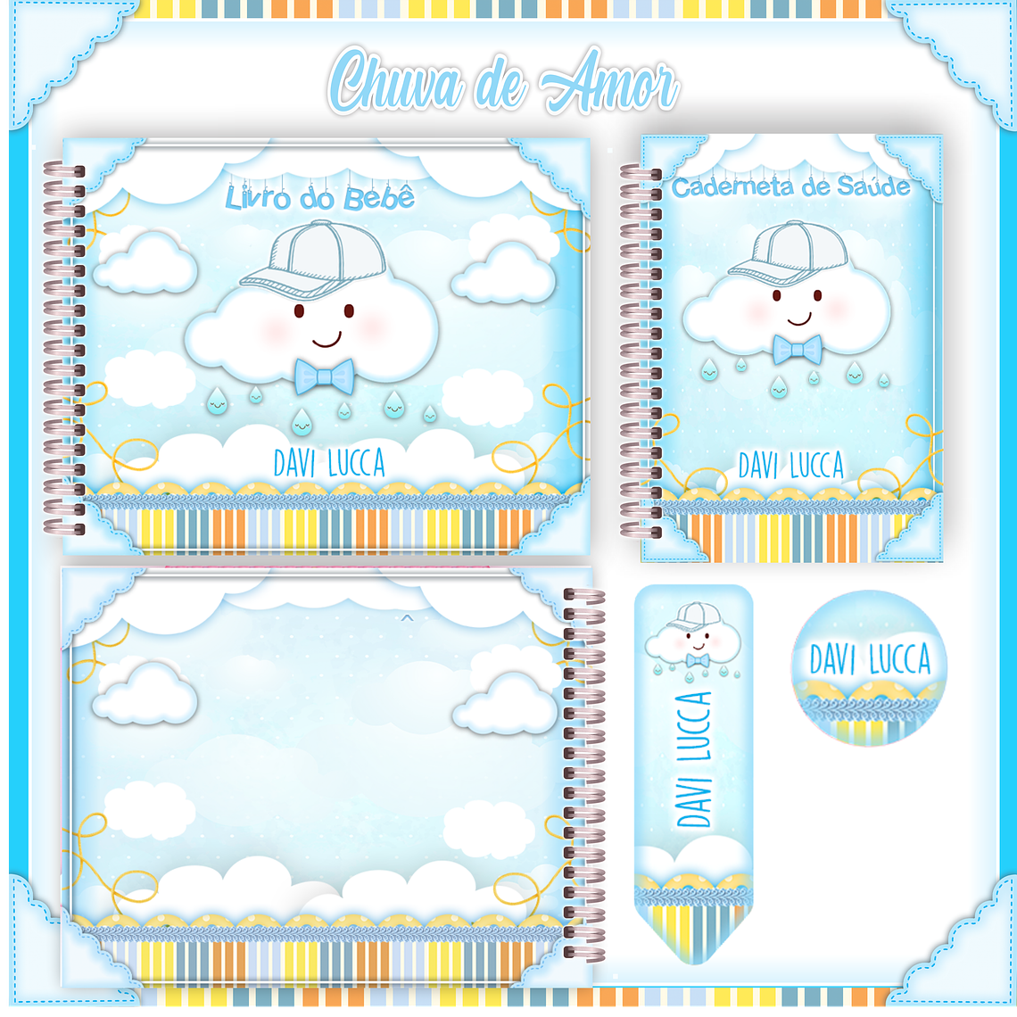 Arquivo Encadernação Baby Chuva de Amor Menino 1