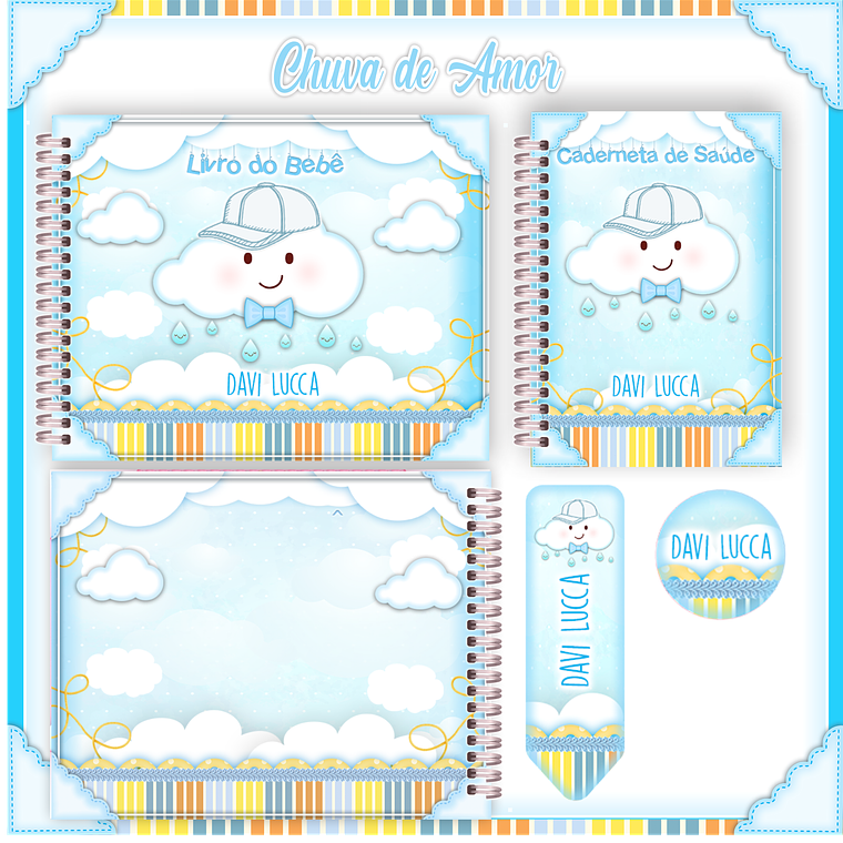 Arquivo Encadernação Baby Chuva de Amor Menino 1
