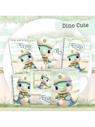 Arquivo Kit Encadernação Baby Completo – Dino Cute