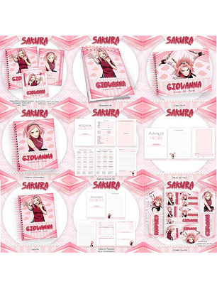 Arquivo Encadernação Kit Escolar Sakura 