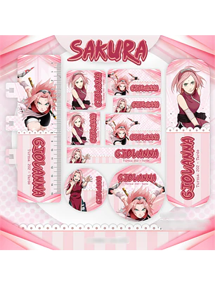 Arquivo Etiquetas Escolares Sakura
