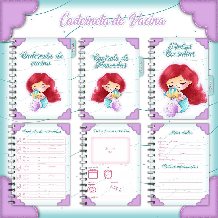 Arquivo Encadernação Baby Sereia 4