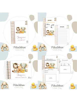 Arquivo Kit Encadernação Baby Completo Pelucinha