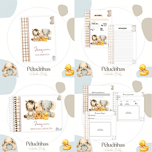 Arquivo Kit Encadernação Baby Completo Pelucinha