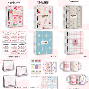 Arquivo Combo Encadernação Delicada - 2026