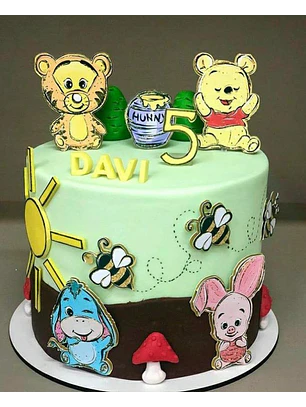 Arquivo topo de bolo   Ursinho Pooh baby cute pooh cute