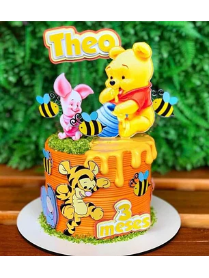 Arquivo topo de bolo Topo Ursinho Pooh.studio3