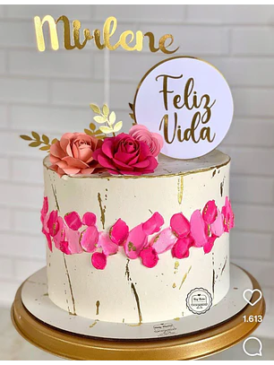 Arquivo topo de bolo flores 