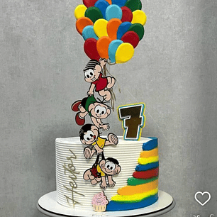 ARQUIVO TOPO DE BOLO Turma da Mônica balões