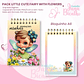 Arquivo PACK Caderno Pautado A5+Bloquinho A6 – Little Cute Fairy with flowers - Thumbnail 3