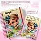 Arquivo PACK Caderno Pautado A5+Bloquinho A6 – Little Cute Fairy with flowers - Thumbnail 1