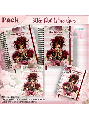 Arquivo Pack Little Red Wine Girl