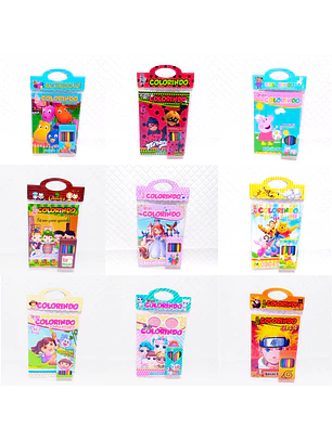 Arquivo Combo 30 Revistinhas de Colorir + Caixinhas de Giz