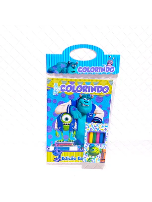 Arquivo Kit Revista de Colorir + Caixinha Giz de Cera - Monstros S.A