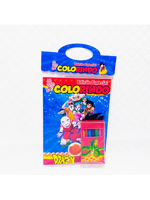 Arquivo Kit Revista de Colorir + Caixinha Giz de Cera - Dragon Ball