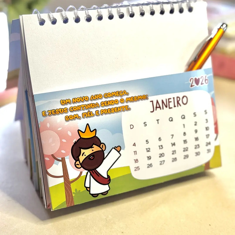 Arquivo Calendário de Mesa com Jesus 2026 3