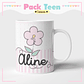 Arquivo Pack Teen - Agenda Pemanente + Caneca - Flor Delicada - Thumbnail 2